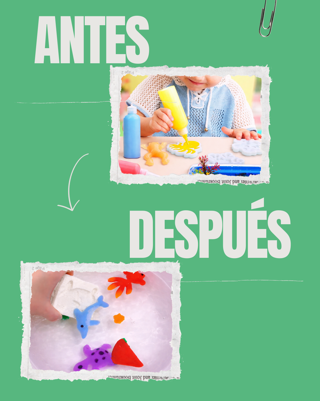 Kit Mágico Agua Moldes Pintura Niños