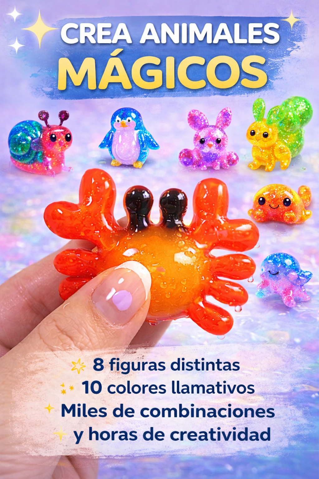 Kit Mágico Agua Moldes Pintura Niños