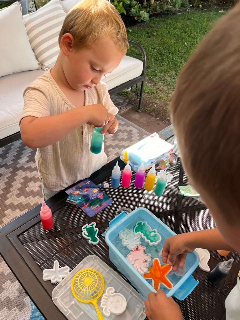 Kit Mágico Agua Moldes Pintura Niños